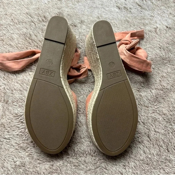 Seraih Womens Lace up Espadrilles Platform Wedges Heels Tie Ankle Shoe Size 8.5 - Picture 11 of 12